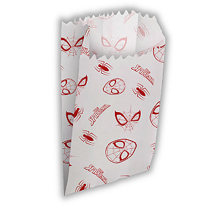 50 SACO DE PIPOCA HOT DOG  SPIDER MAN HOMEN ARANHA  ( Regina )