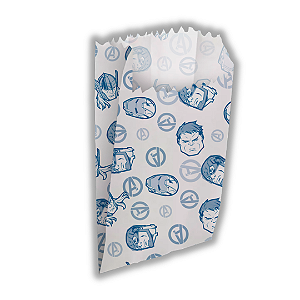 50 SACO DE PIPOCA HOT DOG  AVENGERS ( Regina )