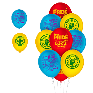 25 BALAO  LGBT REDONDO  PRIDE 9 pol  ( Regina )