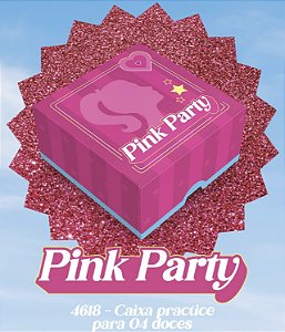 10 Caixas Practice (4 Doces) Pink Party 4618  ( IDEIA ) Barbie