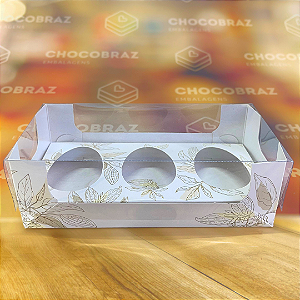 05 CAIXAS DEGUSTACAO ENCANTO 3 X 50G - PASCOA CACAU  5344   (PÁSCOA IDEIA 2025)