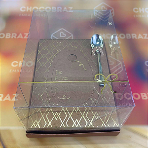 05 CAIXAS P/ OVO DE COLHER CLASSIC AJUSTAVEL  150/250G BRONZE - PASCOA CLASSICA  4615 (PÁSCOA IDEIA 2025)