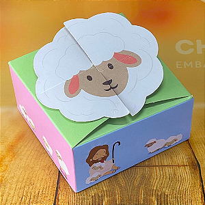 10 CAIXAS P/ 4 DOCES LOCK - 8X8X4 CM - TEMPO DE PASCOA  5394  (PÁSCOA IDEIA 2025)