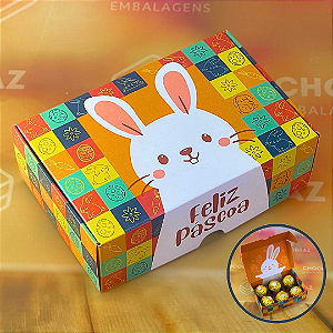10 CAIXAS P/ 6 DOCES PRACTICE -12X8X4 CM PASCOA DIVERTIDA 5358 (PÁSCOA IDEIA 2025)