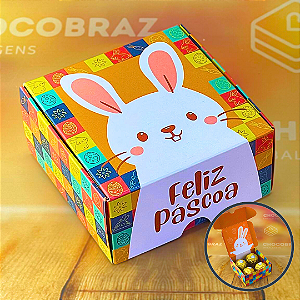 10 CAIXAS P/ 4 DOCES PRACTICE - 8X8X4 CM  PASCOA DIVERTIDA  5357 (PÁSCOA IDEIA 2025)