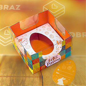 05 CAIXAS DEGUSTACAO ENCANTO DUPLA FACE 50G - PASCOA DIVERTIDA 5423 (PÁSCOA IDEIA 2025)