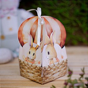 10 CAIXAS BALAO - 8X8X15,5 CM - COELHINHO ENCANTADO 5400  (PÁSCOA IDEIA 2025)