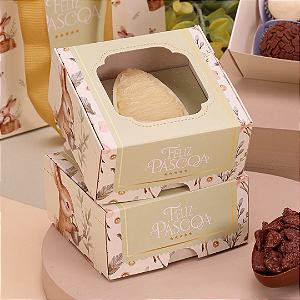 10 CAIXA PARA 1 MINI OVO 50G OU 4 DOCES LEVEZA PÁSCOA 4554 ( PASCOA JANGO 2025 )