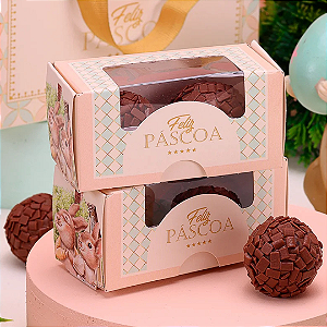 10 CAIXA PARA 2 DOCES COM VISOR CARINHOSA PÁSCOA 4644 ( PASCOA JANGO 2025 )