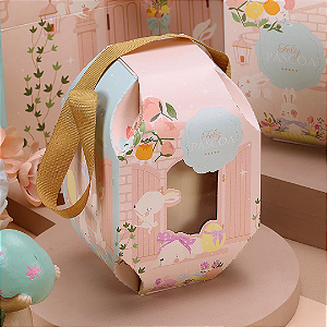 10 CAIXA PARA OVO EM PÉ 250G COM ALÇA DELICADEZA 4759 ( PASCOA JANGO 2025 )