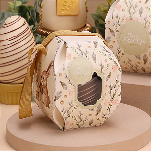 10 CAIXA PARA OVO EM PÉ 100/150G LEVEZA COM ALÇA KINDER 4746 ( PASCOA JANGO 2025 )