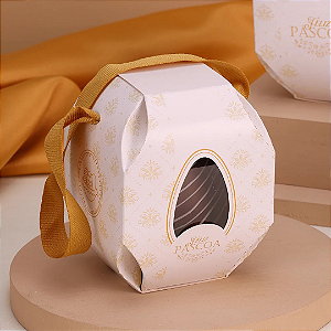 10 CAIXA PARA OVO EM PÉ 100/150G DOÇURA COM ALÇA KINDER 4751 ( PASCOA JANGO 2025 )