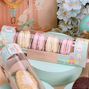 10 CAIXA PARA 3 MINI OVOS / MACARONS COM VISOR DELICADEZA 4895  ( PASCOA JANGO 2025 ) 4626