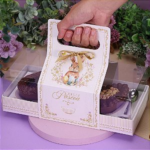 10 CAIXAS P/TRIO DE OVOS DE PÁSCOA 3 X 100G COM ALÇA  REQUINTE 4589  (PASCOA JANGO OUTLET)