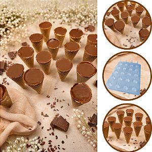 Forma PARA CHOCOLATE CONE simples sp Cod-3683 ( BWB SP SIMPLES )