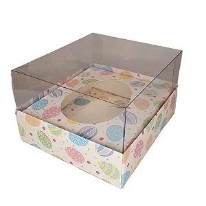 05 CAIXA PARA OVO DE 100G ESTAMPA BRANCO, 11X12X7 ASSK