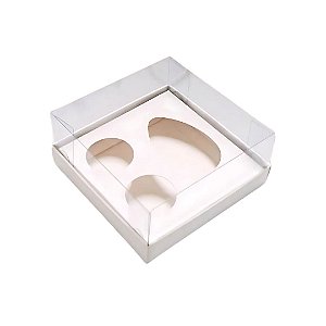 05 CAIXA PARA OVO 50G, C/2 BRIGADEIROS,BRANCO ASSK