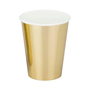 25 COPO AMERICANO 400 ML REFORÇADO DOURADO BIODEGRADÁVEL (TRIKTRIK)