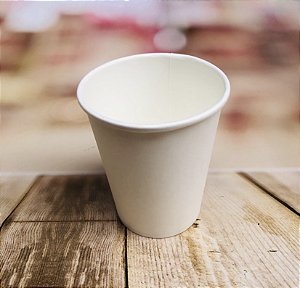 50 COPO DE PAPEL PARA CAFÉ BRANCO 60ML BIODEGRADÁVEL (FNS)