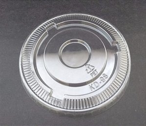 50 TAMPA RETA S/FURO PARA COPOS 98 mm PET (FNS)
