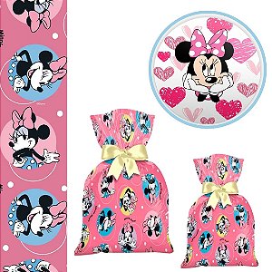 40 SACOLINHA  MINNIE YOU SURPRESA  20x29 CROMUS