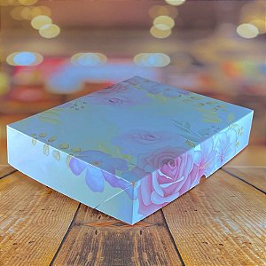 10 CAIXA PRESENTE M DIA DAS MÃES ROSAS 25X20X5cm 5534  (IDEIA MÃES 2025)