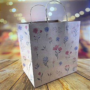 05 SACOLA  DIA DAS MÃES  KRAFT  FLORES DO CAMPO 24X17X26 5469  (IDEIA MÃES 2025)