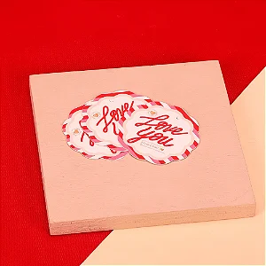 20 TAGS 6X6CM LOVE YOU ( MÃES E NAMORADOS JANGO 2025 )