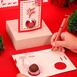 10 CARTÃO COM BLISTER PARA 1 DOCE LOVE YOU 5010 ( NAMORADOS JANGO 2025 )