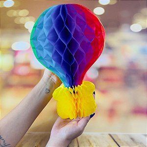 1 BALÃO FESTATA JUNINA 30 CM DE COLMEIA COLORIDA 6132-20 FESTA JUNINA 2025  (EX)