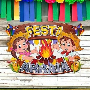 PAINEL DECORATIVO FESTA ARRAIÁ JUNINA 107-1 - NC TOYS FESTA JUNINA 2025 XXXXXXX