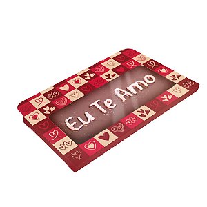10 CAIXA TABLETE DIA DOS NAMORADOS MENSAGEM CORAÇÕES 12,3X6,3X0,9cm 5596 (IDEIA NAMORADOS 2025)