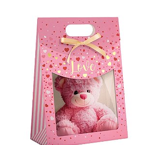 10 SACOLA MALETA COM VISOR DIA DOS NAMORADOS LOVE 26X19X9cm  5503 (IDEIA NAMORADOS 2025)
