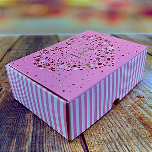 10 CAIXA 6 DOCES DIA DOS NAMORADOS LOVE 12X8X4 5484 (IDEIA NAMORADOS 2025)