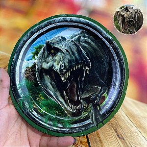 8 PRATO FESTA JURASSIC WORLD RECOMEÇO DE PAPEL 18 CM FESTCOLOR
