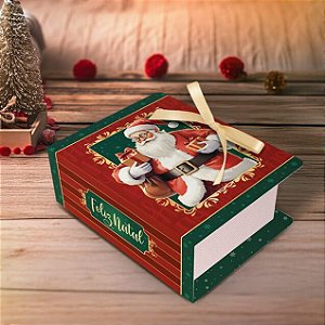 10 CAIXA LIVRO NATAL 04 DOCES 9X8X4 - NOEL 5716 (NATAL 2025 IDEIA)