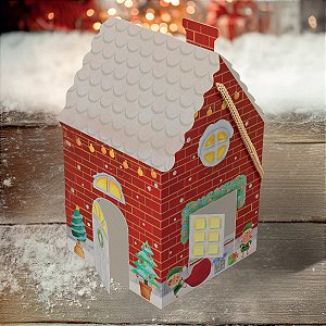 10 CAIXA PANETONE CASA 14X14X24 - CONTO DE NATAL 5603 (NATAL 2025 IDEIA)