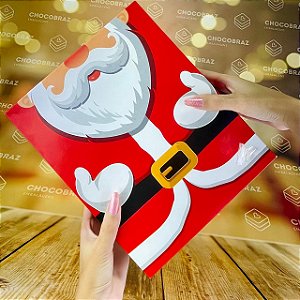 03 CAIXAS PRESENTE RETANGULAR PAPAI NOEL NATAL 8,5X20X25 - FESTCOLOR