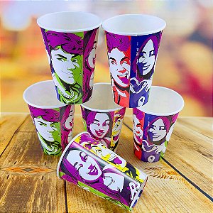8 COPO PAPEL FESTA  EMILLY VICK 180ML REGINA