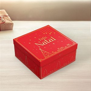10 CAIXA PRESENTE NATAL M 26X26X12 5700 HOT STAMPING (NATAL 2025 IDEIA)