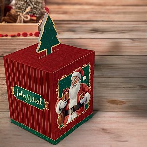 10 CAIXA NATAL 10X10X12 POP UP C/VISOR - NOEL 5725 (NATAL 2025 IDEIA)