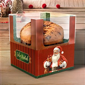 10 CAIXA PANETONE NATAL ENCANTO 15X15X17 - 5709 (NATAL 2025 IDEIA)