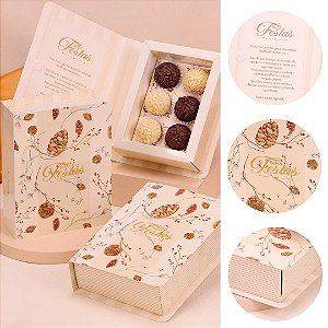 5 CAIXAS LIVRINHO NATAL 6 DOCES CLÁSSICA 5188 ( JANGO NATAL 2025 )