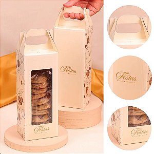 10 CAIXA PARA PRESENTE NATAL 8X6,5X20CM CLÁSSICA 5246 ( JANGO NATAL 2025 )