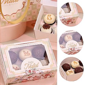 10 CAIXA PARA 6 DOCES NATAL GRAÇA 5075 ( JANGO NATAL 2025 )