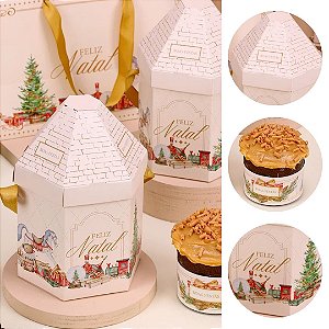 5 CASINHA PARA MINI PANETONE CANDURA 5175 ( JANGO NATAL 2025 )