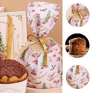 5 TECIDO PARA PANETONE 500G NATAL CANDURA 5406 ( JANGO NATAL 2025 )