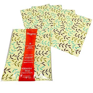 500 SACO LEMBRANCINHA 10x14 CM SAQUINHOS FOLHAS FINAS (REGINA)