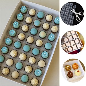10 PLACA 50 BERÇO PARA DOCES E BRIGADEIROS C/ 50 CAVIDADES BWB 14011