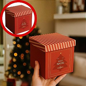 10 CAIXA P/ PANETONE 350G/500G C/ BERÇO 15,5X15,5X15,5 CM NT114 (JR NATAL OUTLET 2025)